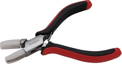 Beadsmith Flat Nylon Jaw Pliers – Fine Tip Jewellery Tool (5″ / 127 mm)