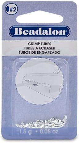 Beadalon Crimp Tubes Size 2 Silver-Plated 1.5g