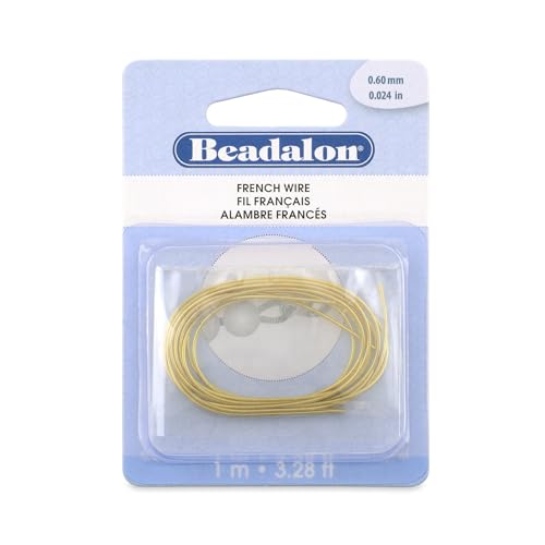 Beadalon French Wire Bullion Gold 0.6mm – 1 Metre