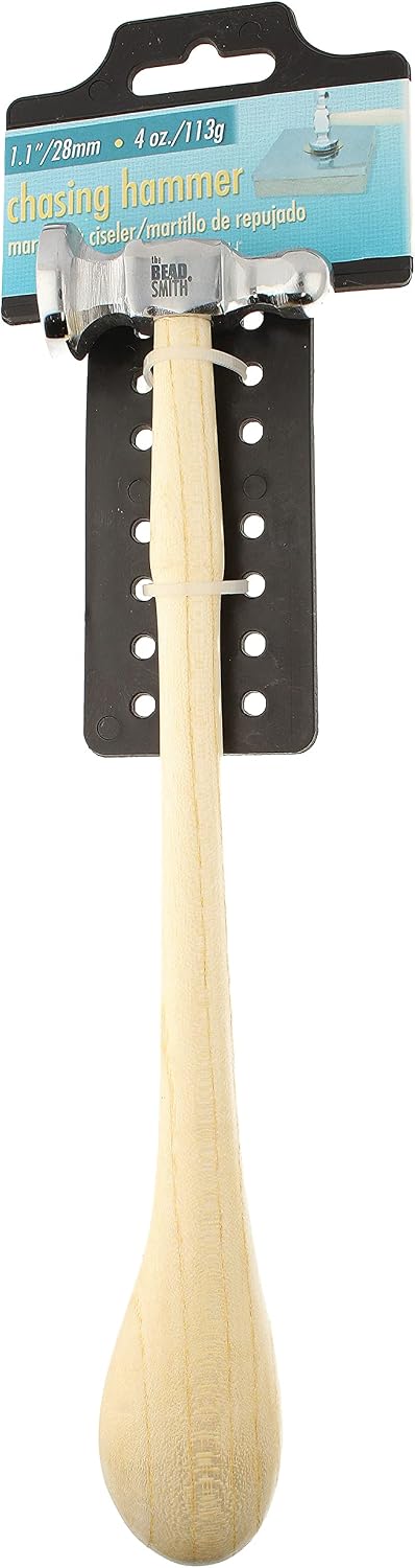 The Beadsmith Ball Pein & Domed Face Hammer – 14mm / 28mm – Jewellery Metalworking Tool