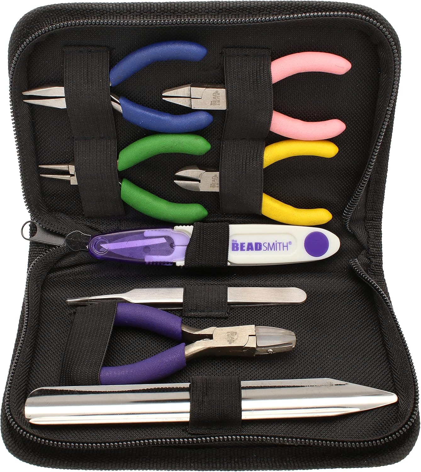 Beadsmith Mini Colour ID Tool kit - 8 Piece Pliers Set