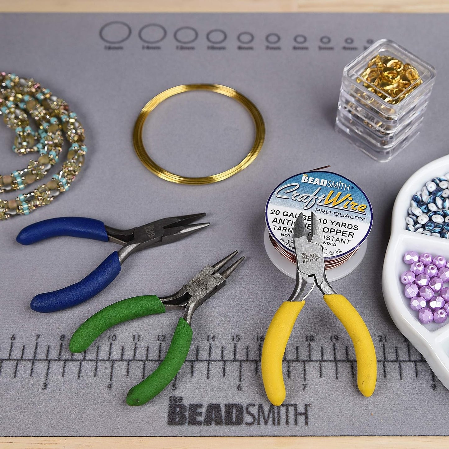 Beadsmith Mini Colour ID Tool kit - 8 Piece Pliers Set