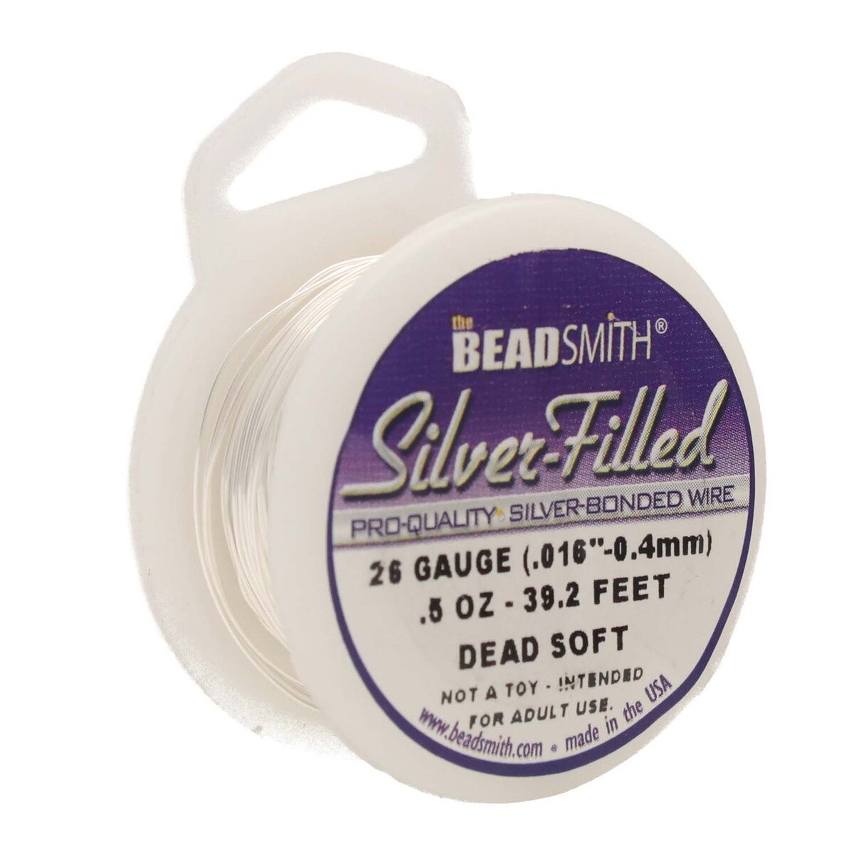 Beadsmith Silver Filled Wire – 0.5oz Spool