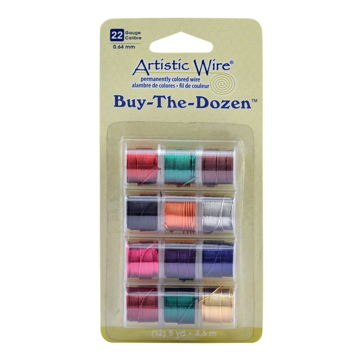 Artistic Wire Buy-The-Dozen 22GA Coloured – 12 Spools