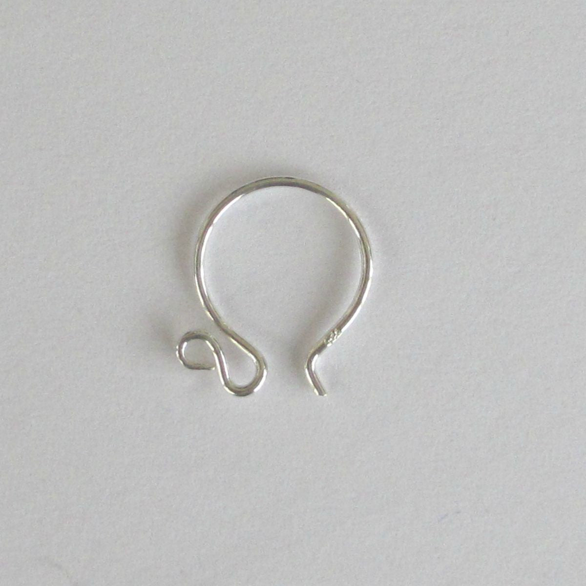 925 sterling silver fancy ear wires, 20 gauge fish hook, pack of 10 (5 pairs)