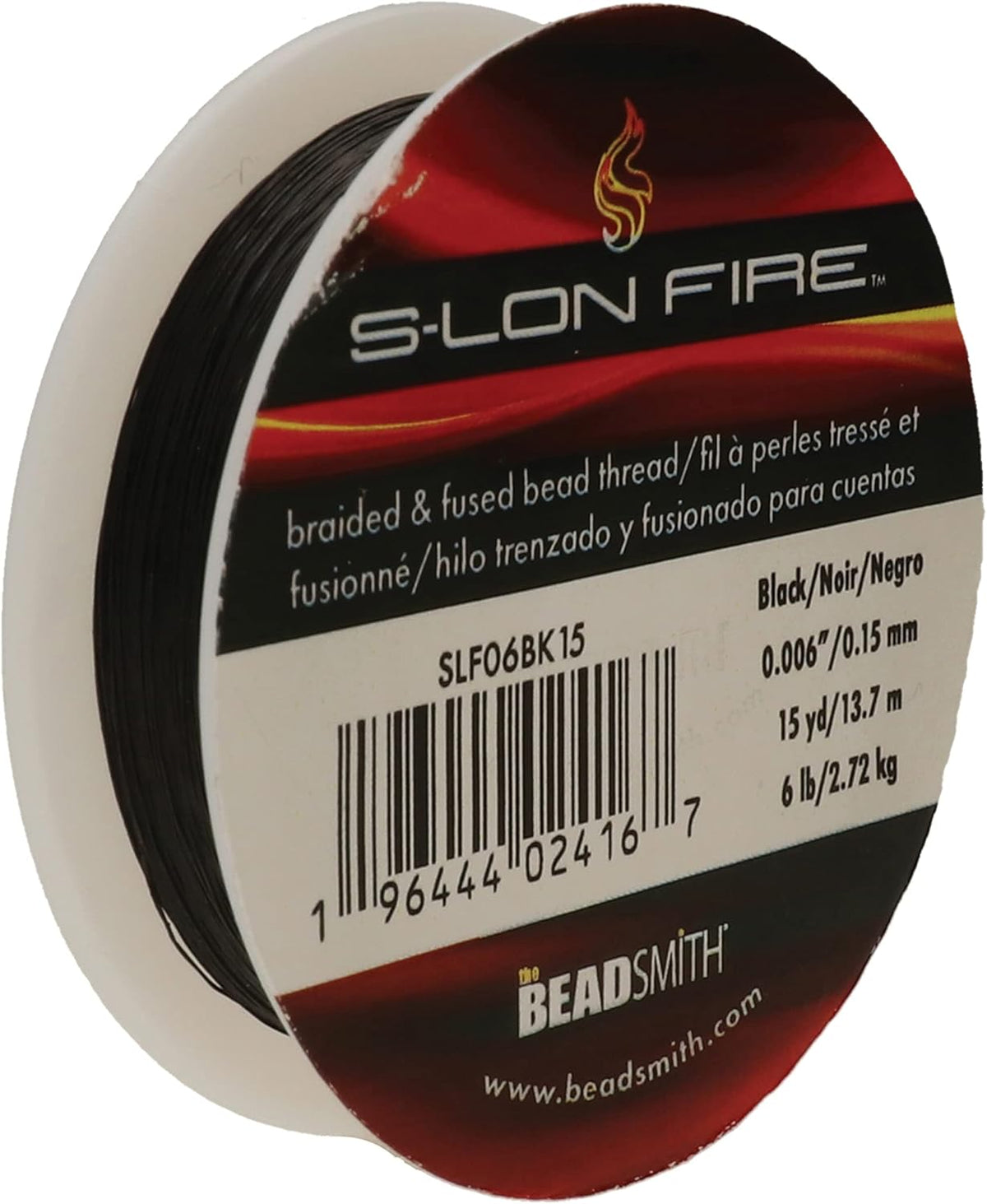 The Beadsmith S-Lon Fire – Braided and Fused Bead Thread – 6