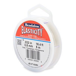 Beadalon - Elasticity Elastic Bead Cord - Clear 0.8mm, 5m