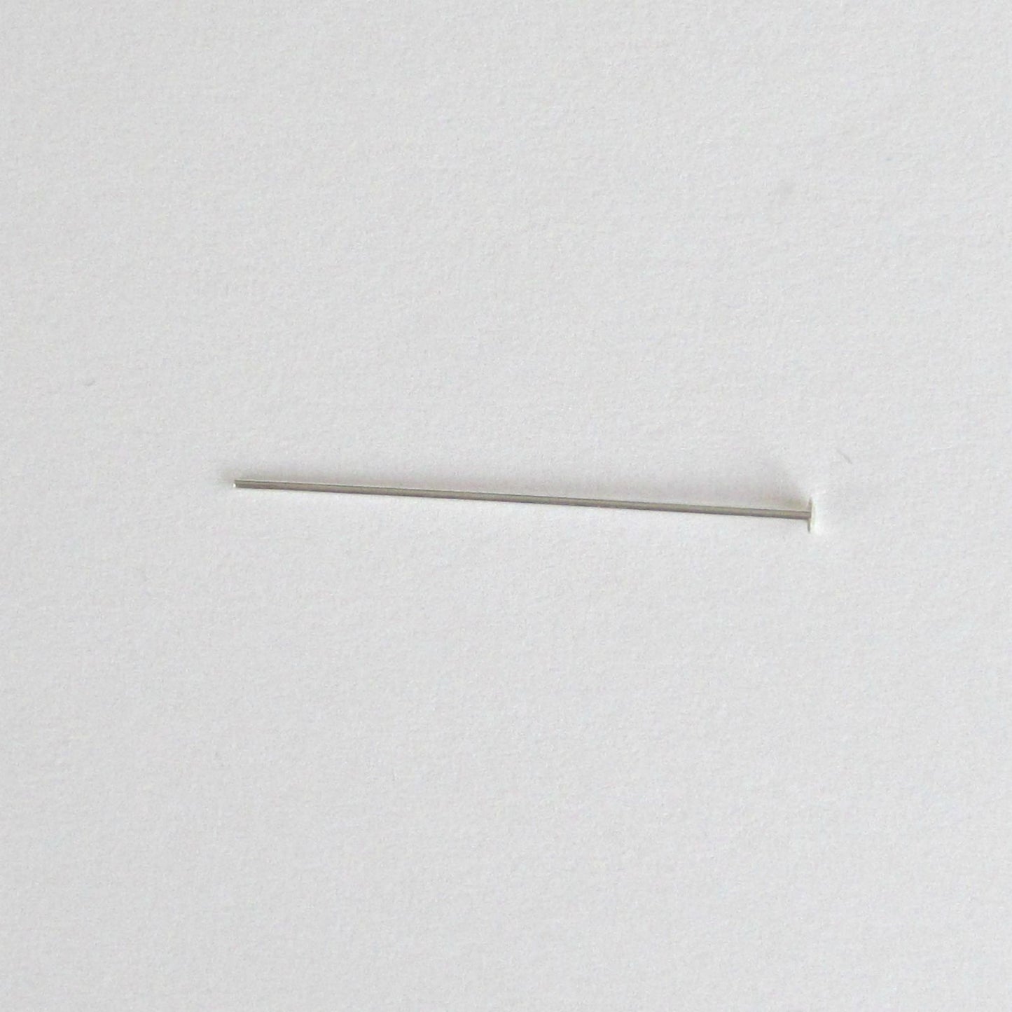Jewellery Station Sterling Silver Head Pin 24 gauge 1 inch long - pack 50