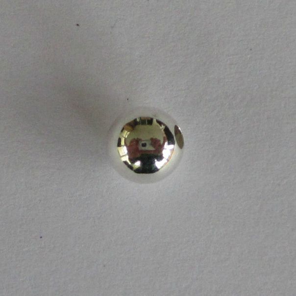 Jewellery Station Sterling Silver Beads, Round, 6 mm, Pack of 10