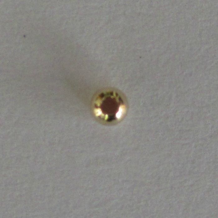 Jewellery Station Pack of 100 Gold Filled, round BEADS, 2mm (seamless)