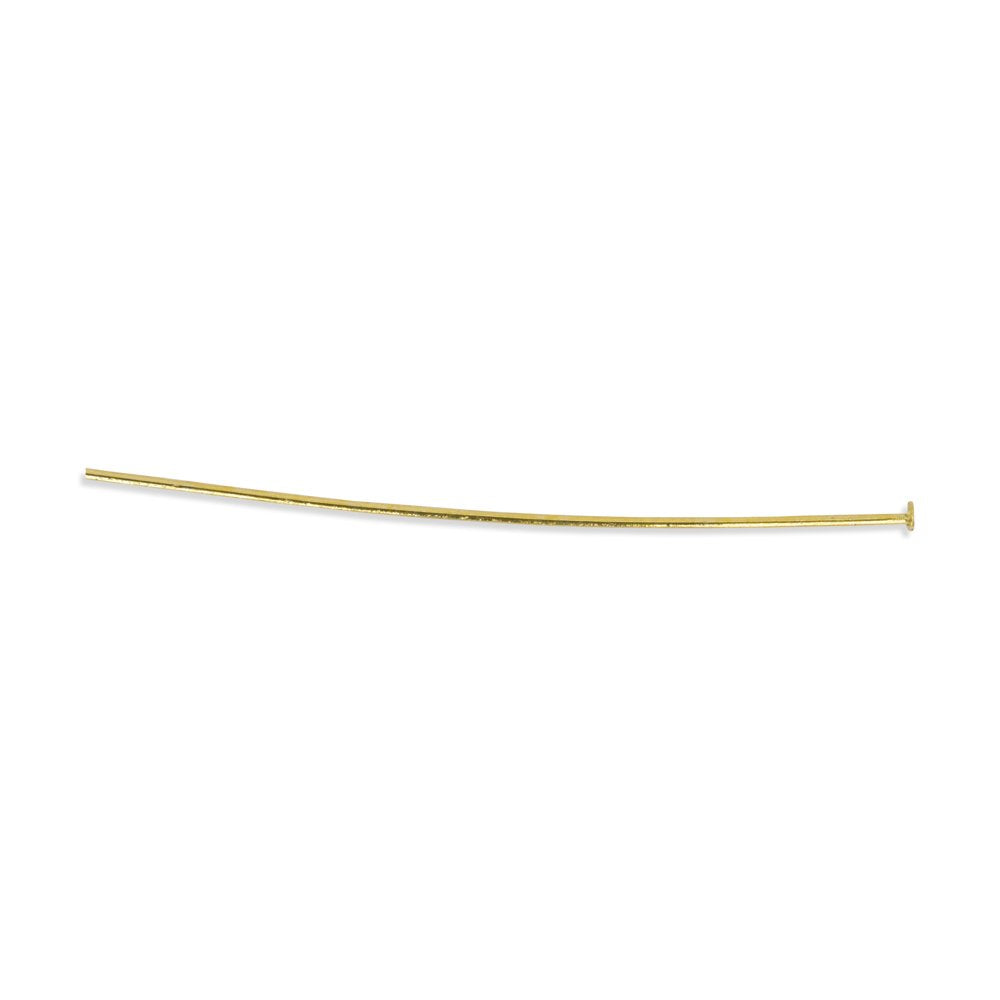 Artistic Wire Beadalon Head Pin 0.7 by 50mm Gold Plated, 72-Piece