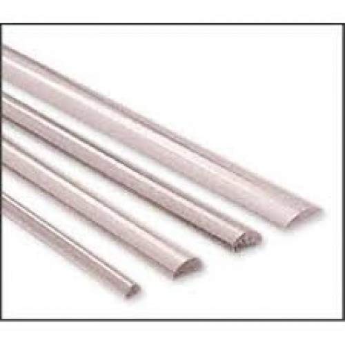 Jewellery Station Sterling Silver 925 Half Round Wire (21 Gauge) Dead Soft - 1 Meter