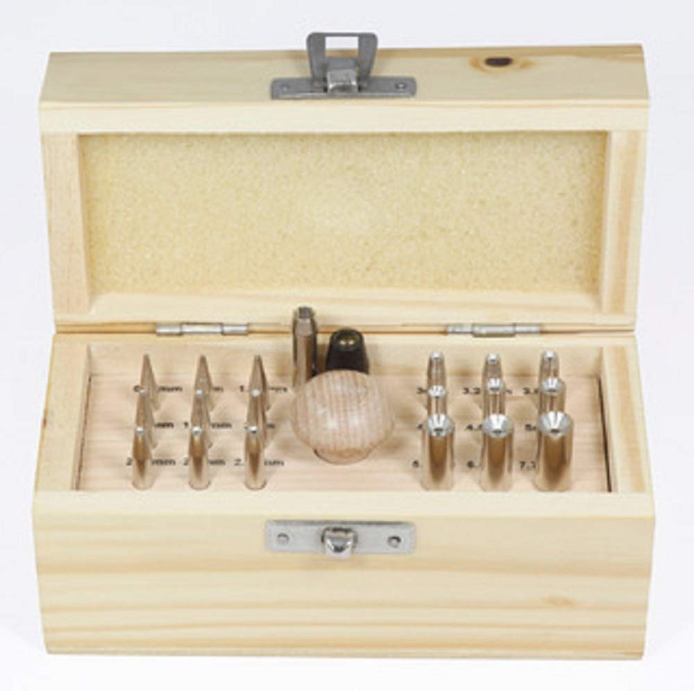Beadsmith BeadSmith BPUN018 Prong and Bezel Setting 18 Piece Punch Set