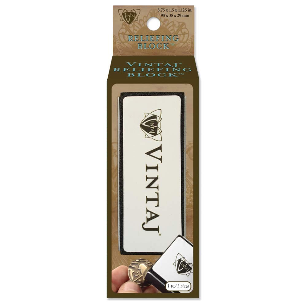 Beadsmith Vintaj Metal Relief Block For Filing, Buffing and Sanding