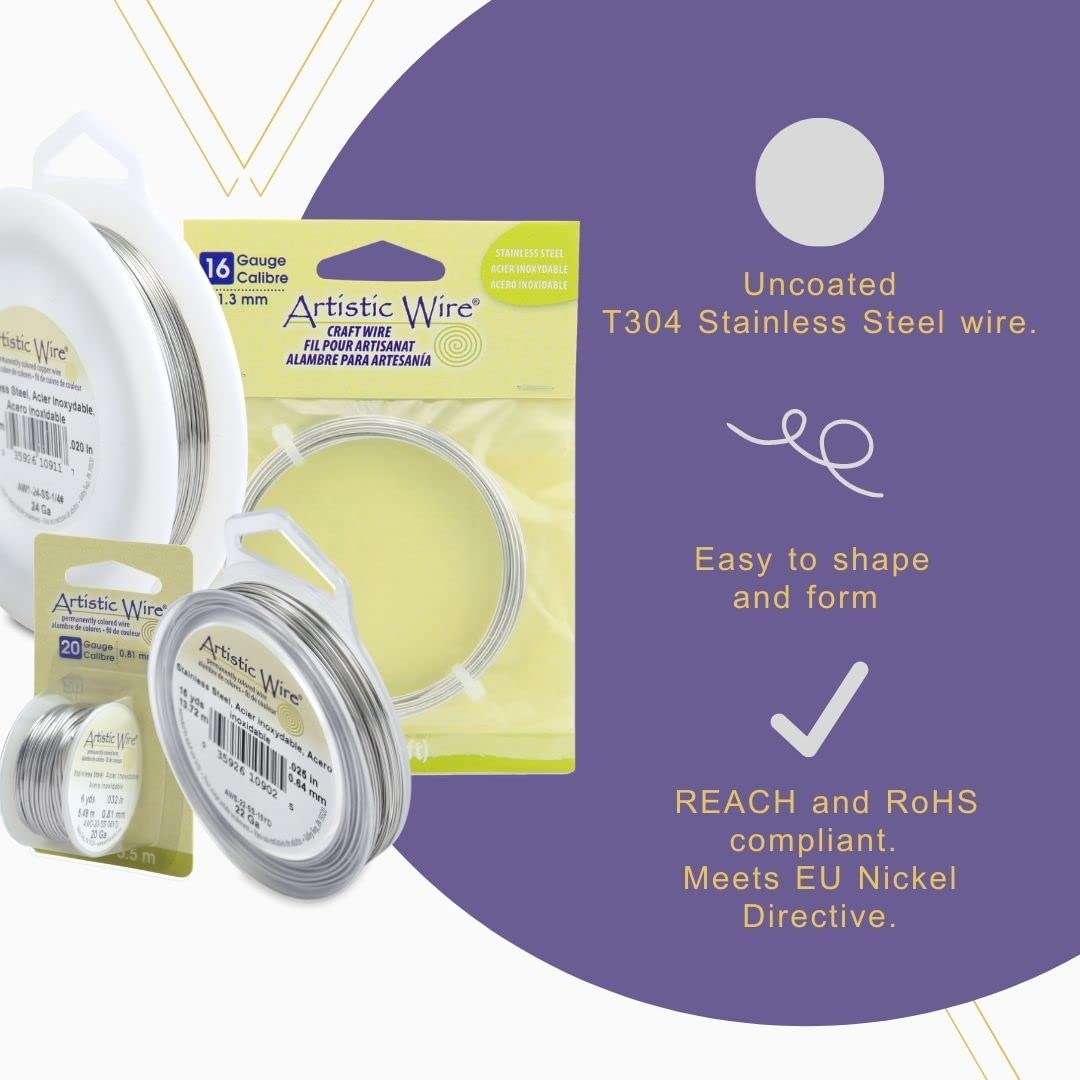 Sterling Silver Wire 0.64mm (22 Gauge) for jewellery making