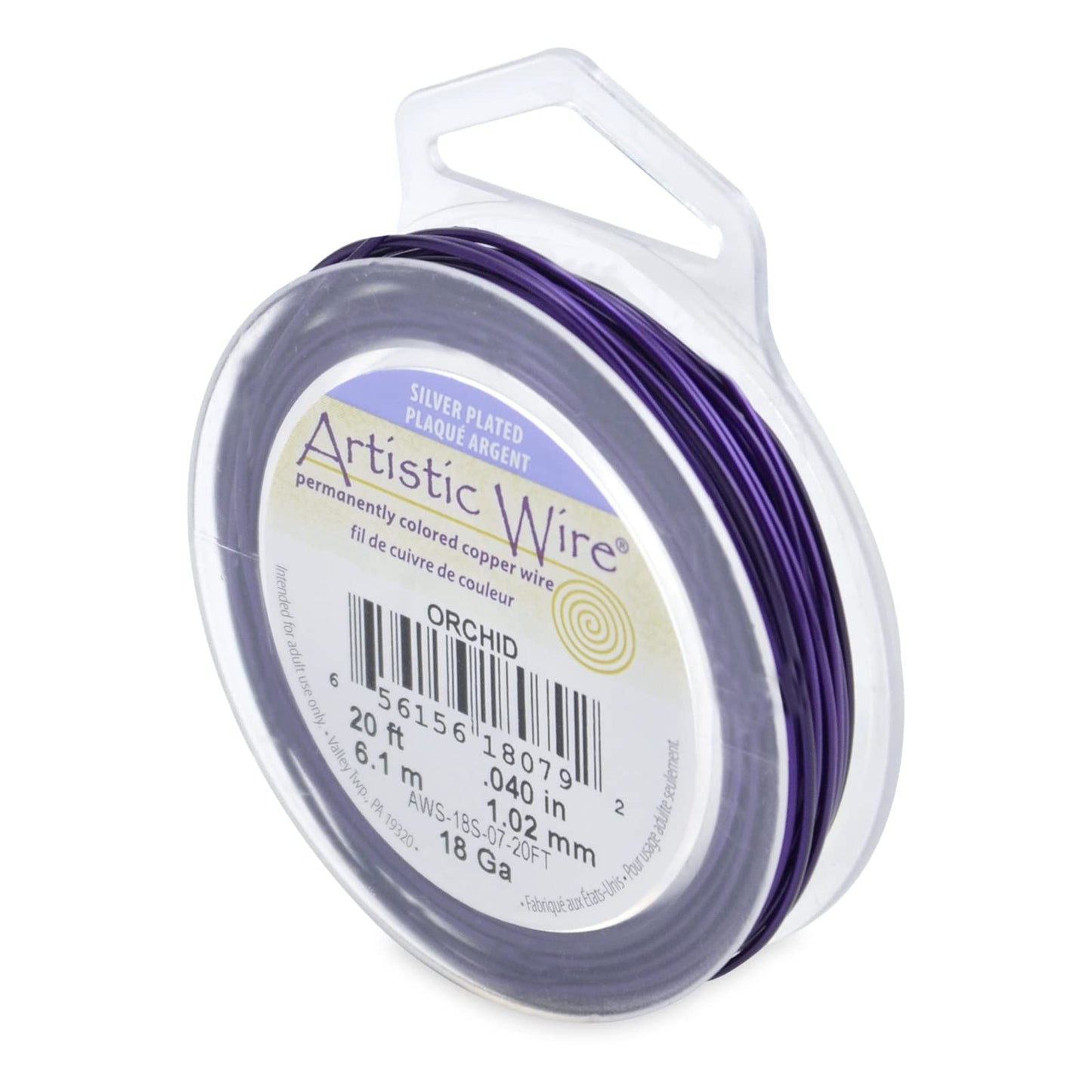 Artistic Wire Silver Plated Wire - Dead Soft Various Gauge Tarnish Resistant Colored