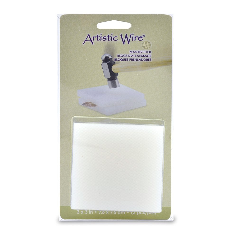 Artistic Wire, Nylon Masher 3 in x 3 in / 76.2 mm x 76.2 mm, 2 pc