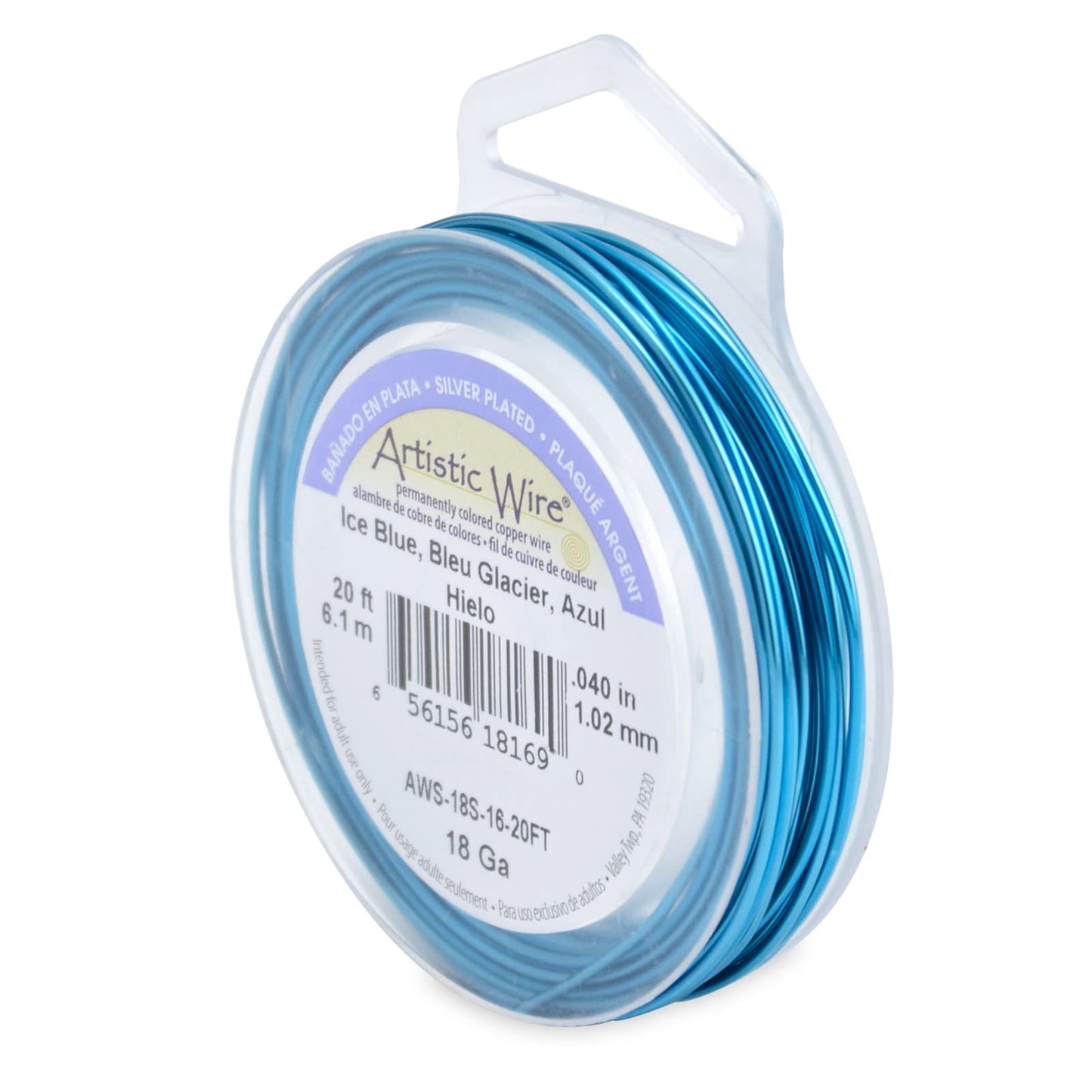 Artistic Wire Silver Plated Wire - Dead Soft Various Gauge Tarnish Resistant Colored