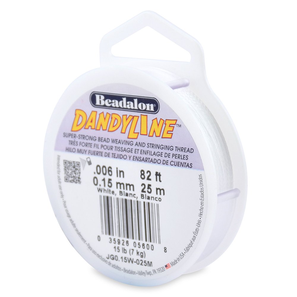 Beadalon 0.15 mm 25 m Dandyline, White
