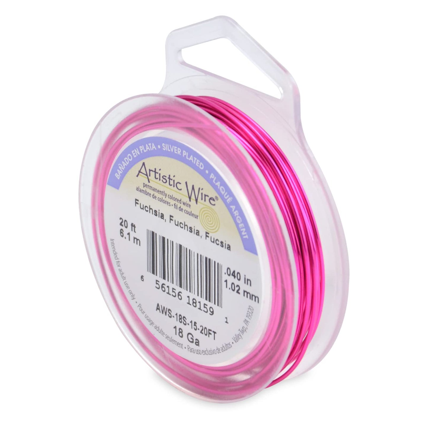 Artistic Wire Silver Plated Wire - Dead Soft Various Gauge Tarnish Resistant Colored