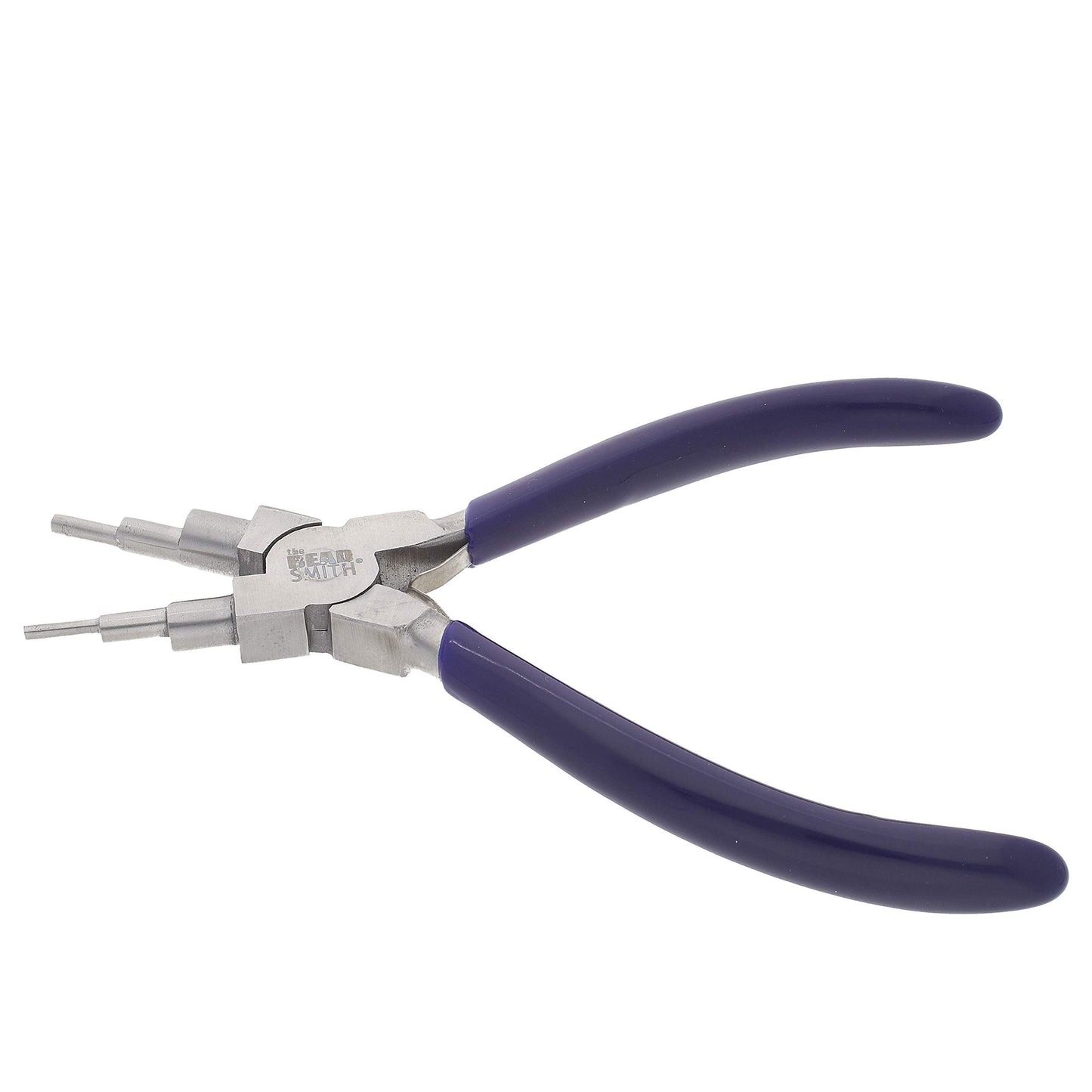 Beadsmith Wire Bending Pliers - Consistently Make up to 6 Size Loops & Jump Rings, 2-9mm - 160mm - Polished Steel Head, Grip Handle