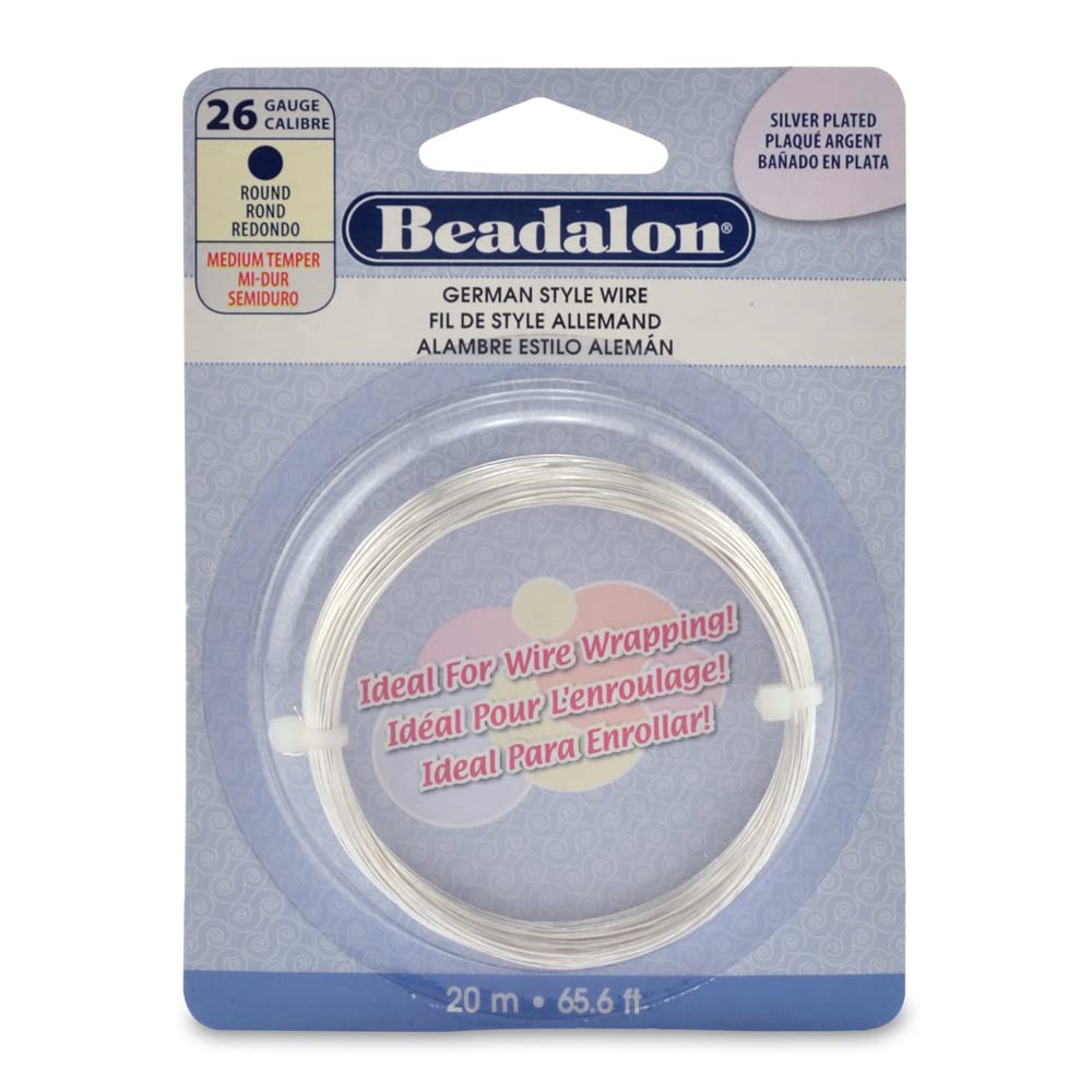 Beadalon German Style Wire for Jewelry Making, Round