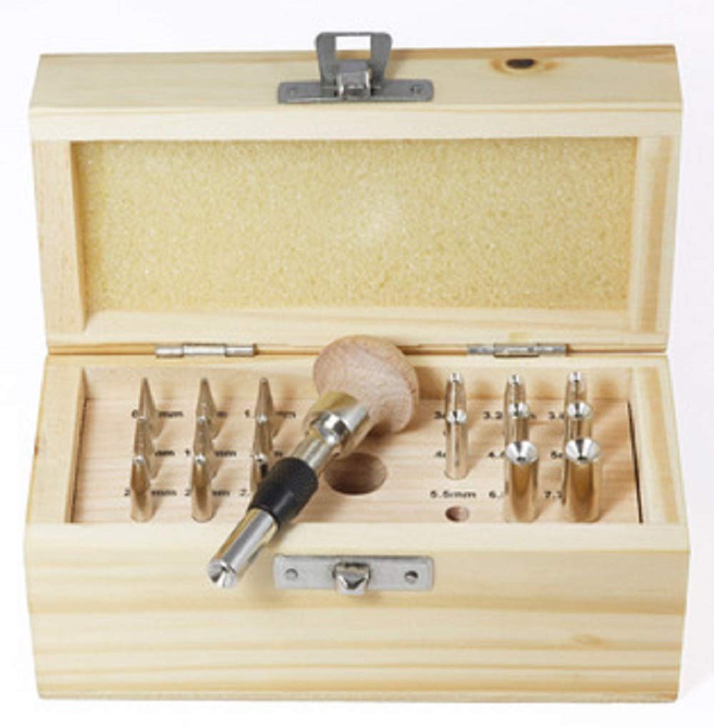 Beadsmith BeadSmith BPUN018 Prong and Bezel Setting 18 Piece Punch Set