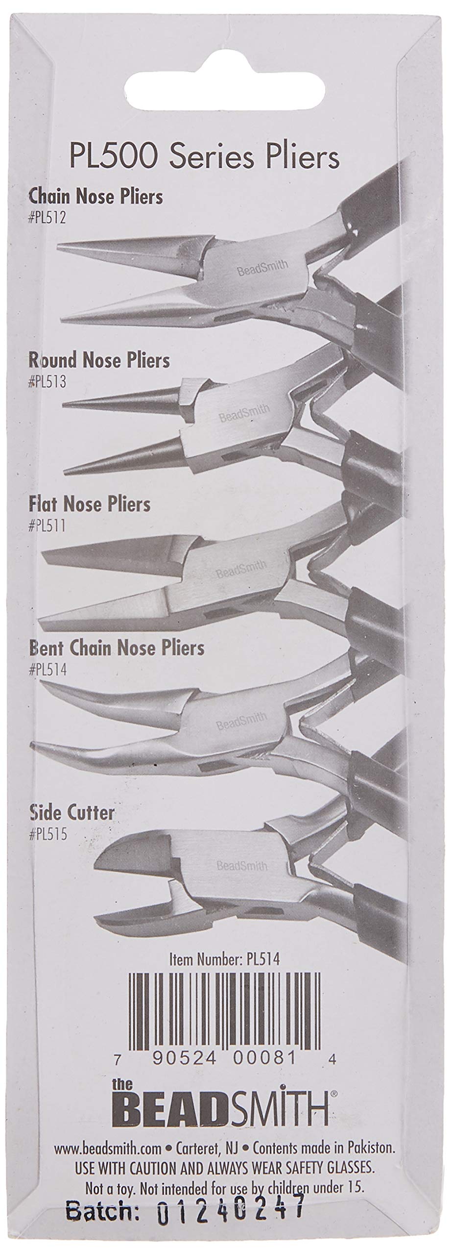 The Beadsmith Bent Chain-Nose Pliers for Crafting and Repair, Jewelry Making Supplies for jewellery making