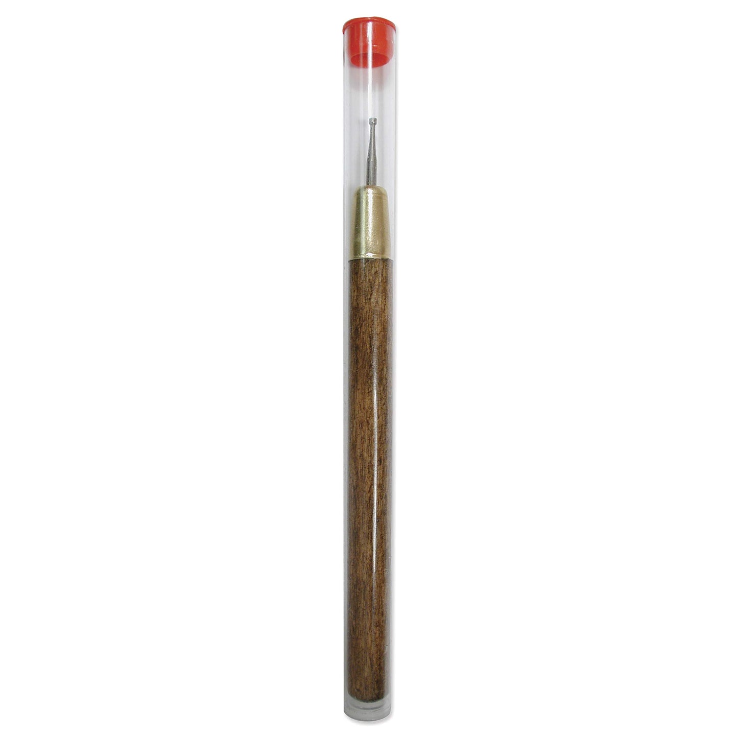 Round Your Wire Tool with 1.8mm Cup Bur, 5.25”, Wooden Handle, Smooth Wire and Shape Cut Ends of Beading Wire