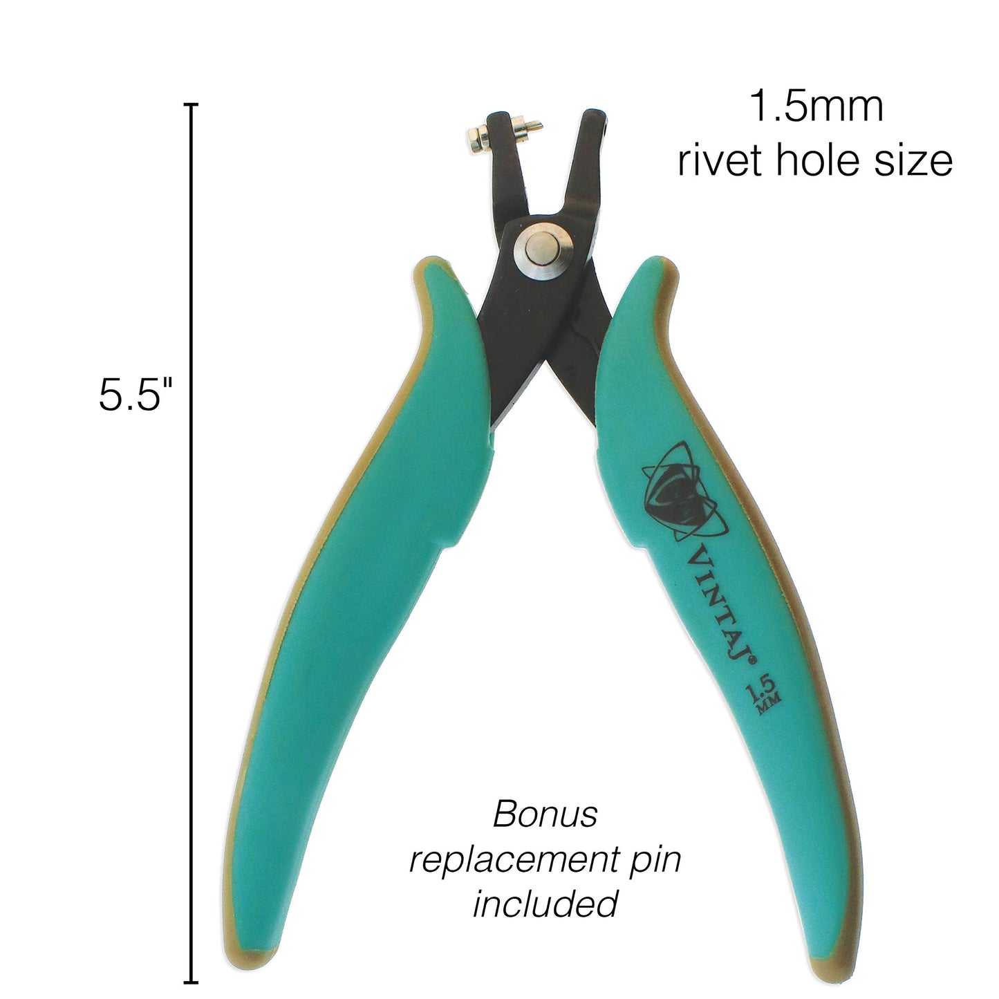 Beadsmith Metal Short Jaw Hole Punch Pliers-5.5-inch