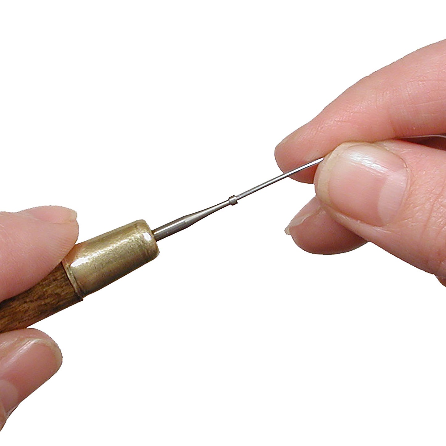 Round Your Wire Tool with 1.8mm Cup Bur, 5.25”, Wooden Handle, Smooth Wire and Shape Cut Ends of Beading Wire