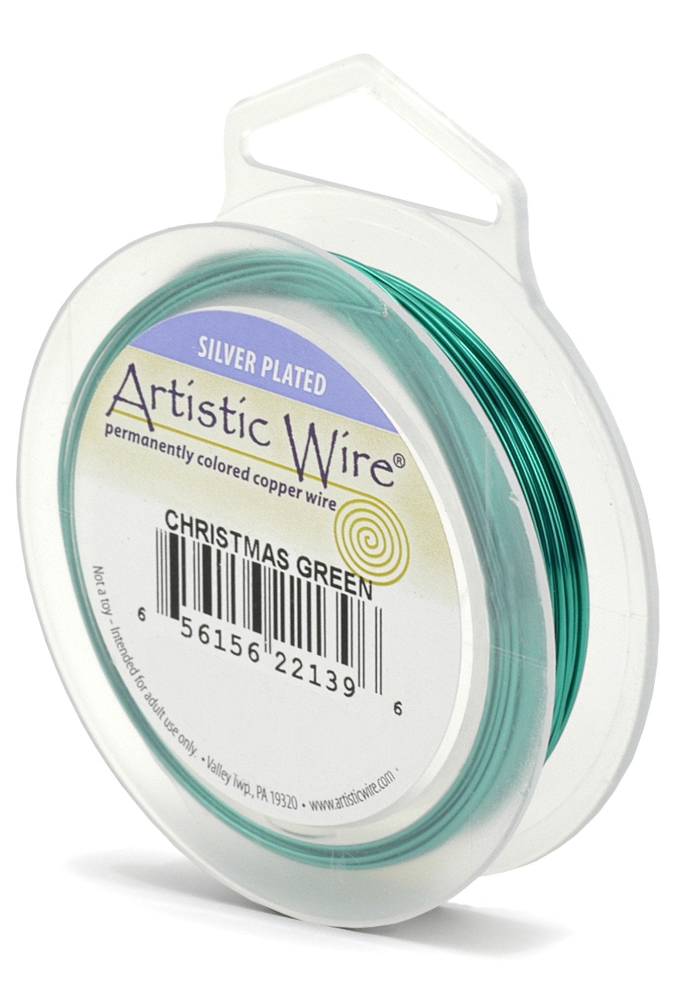 Artistic Wire Craft Wire, 28 Gauge, Christmas Green, 40 Yds