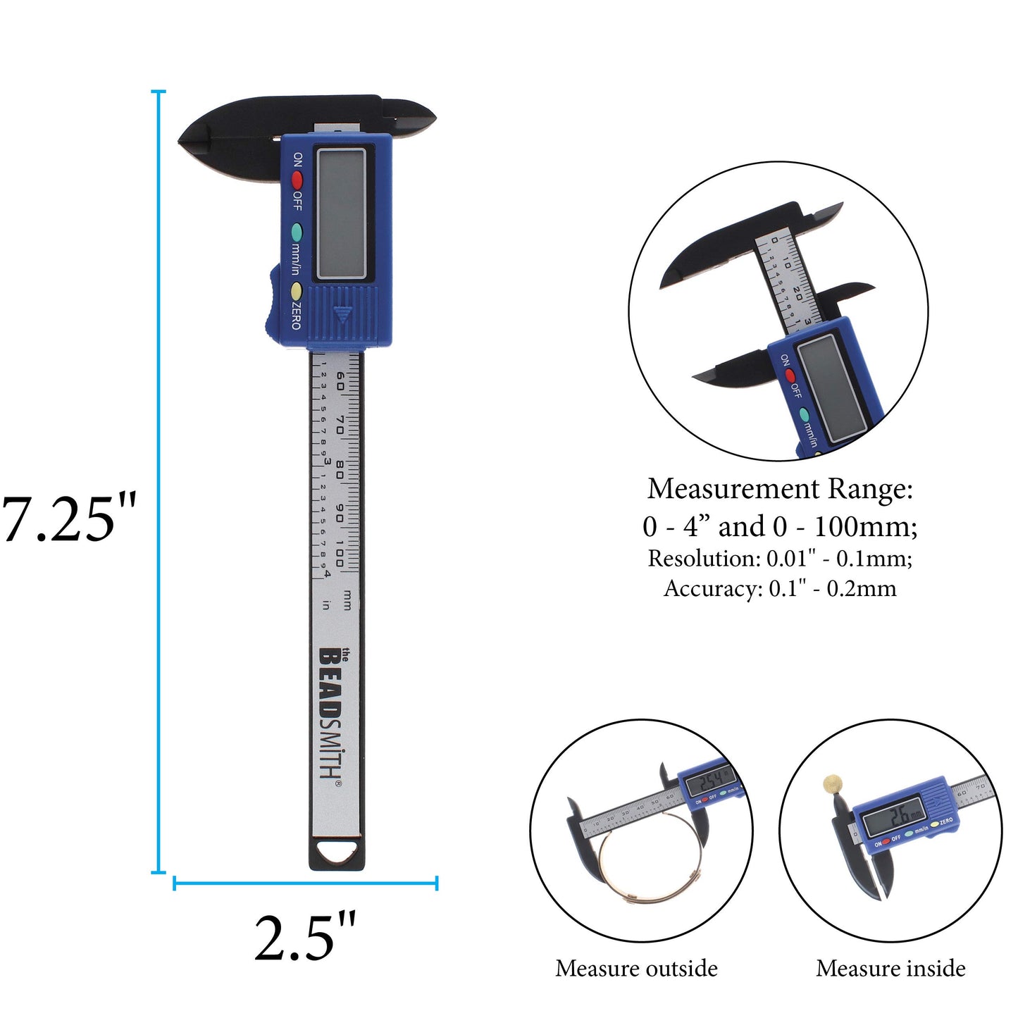 Beadsmith Digital Caliper 4"