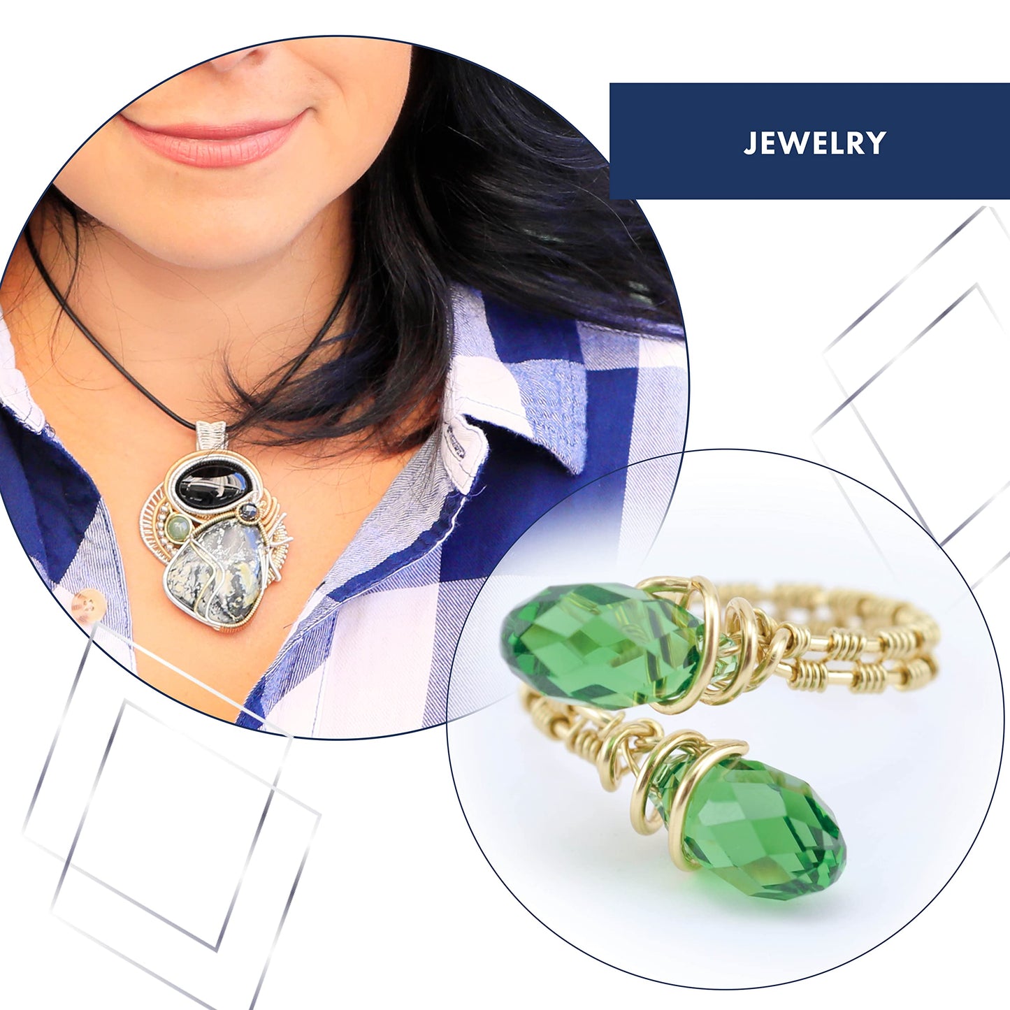 Beadalon German Style Wire-Gold Round - 18 Gauge 13.1'