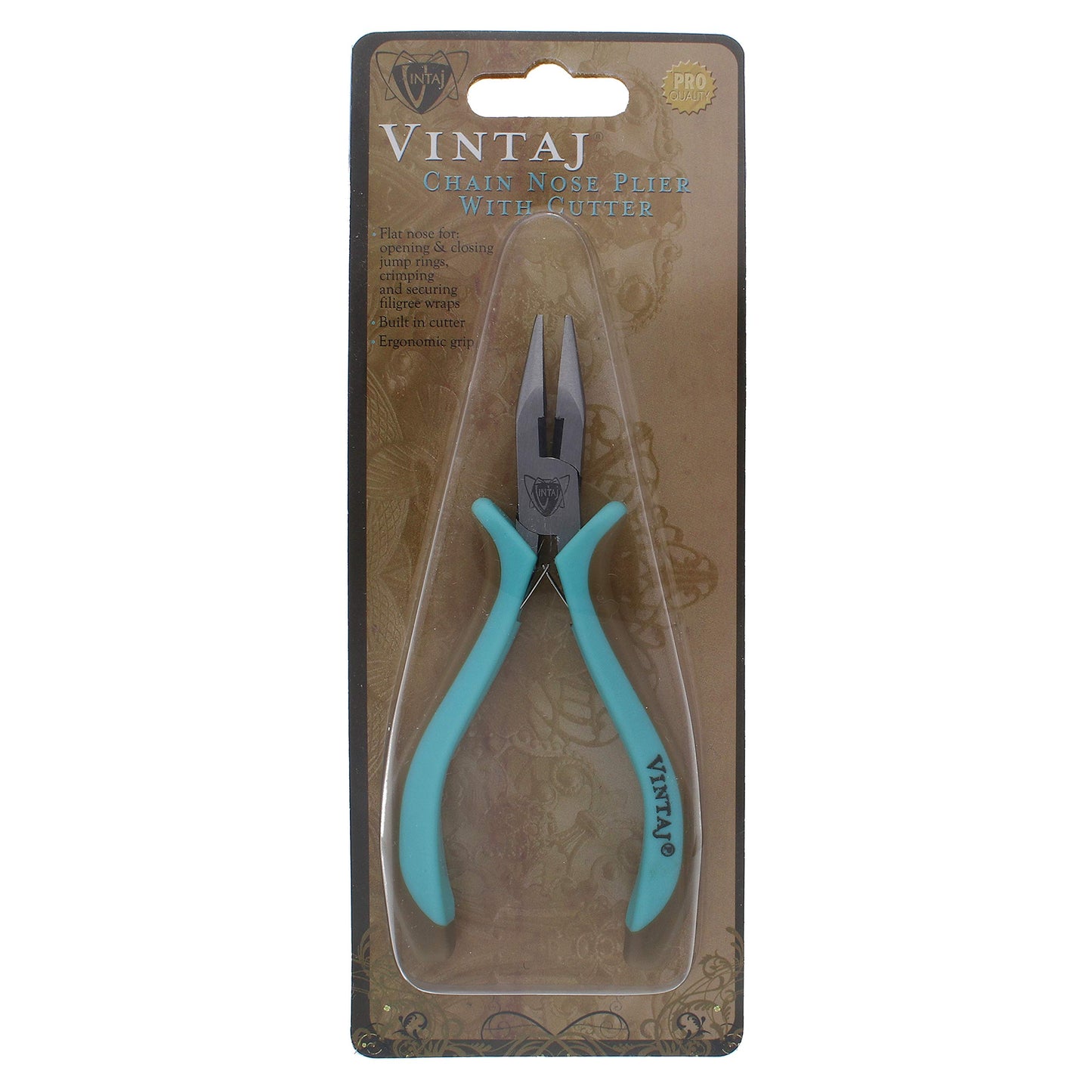 Beadsmith Metal Chain Nose Pliers W/Cutter-5-inch