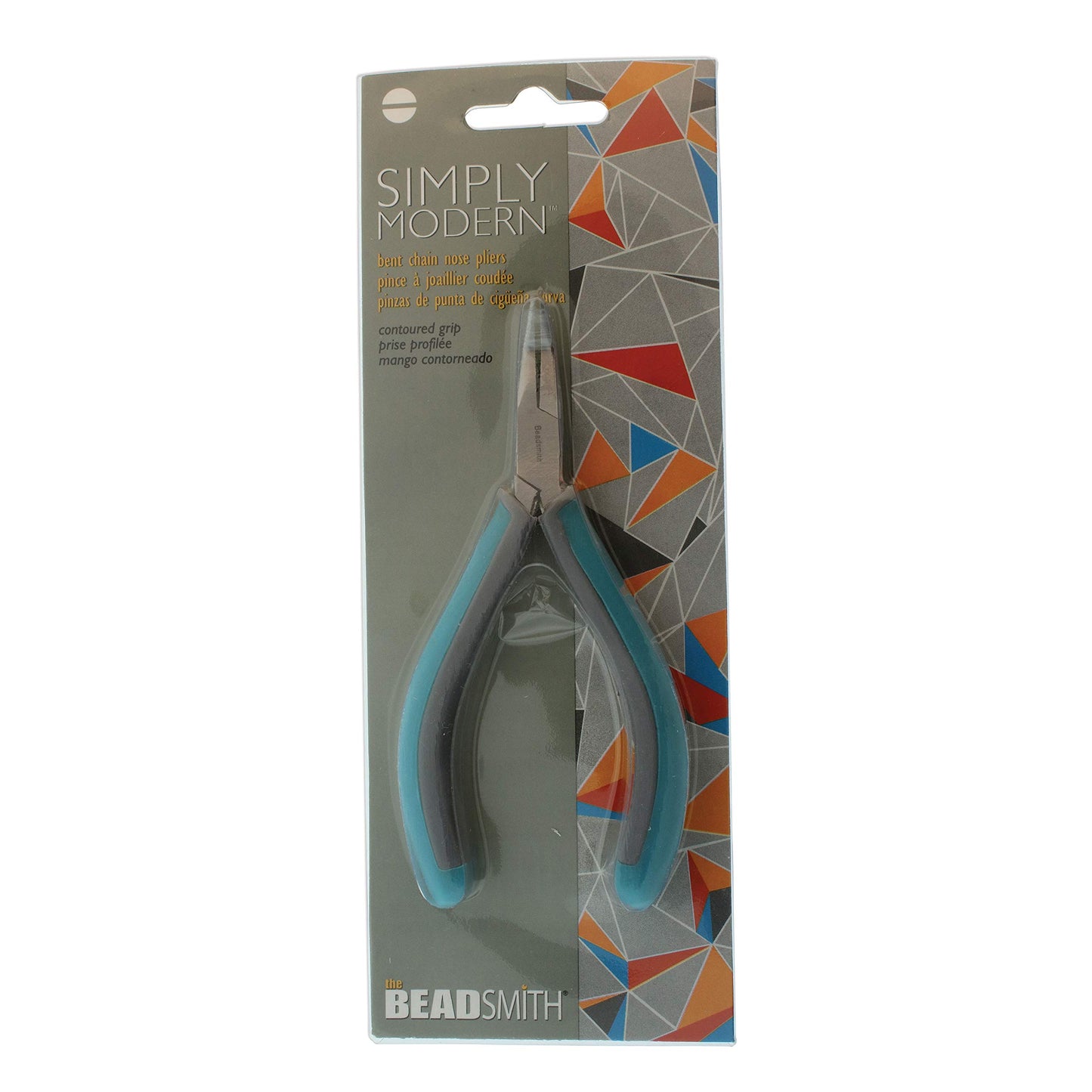 Beadsmith Simply Modern Series, Bent Nose Pliers, 4.75 Inches Long