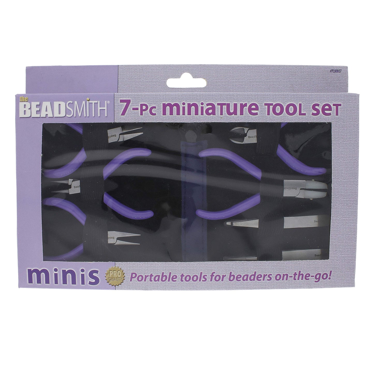 Beadsmith 7-Piece Jewelry Pliers Set with Case, Mini