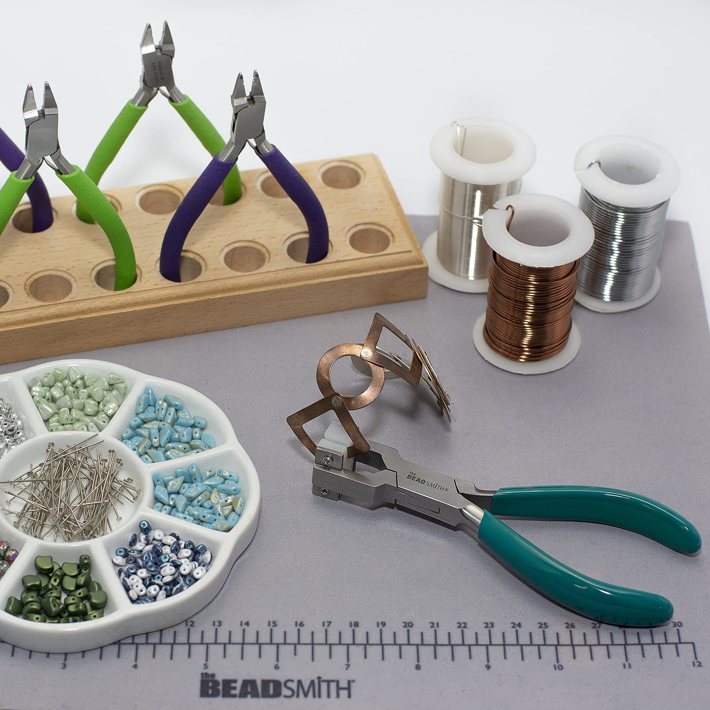 Beadsmith Nylon-Jaw Chain-Nose Pliers, Delicate Craft Tool