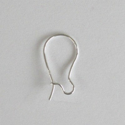 Jewellery Station Sterling Silver Kidney Ear Wires (findings)- Pack of 10 (5 Pairs)