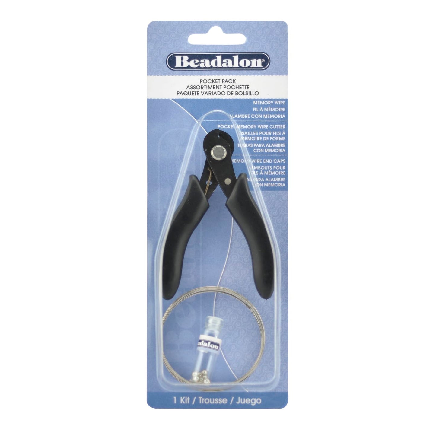 Beadalon Pocket Memory Wire Set with End Caps