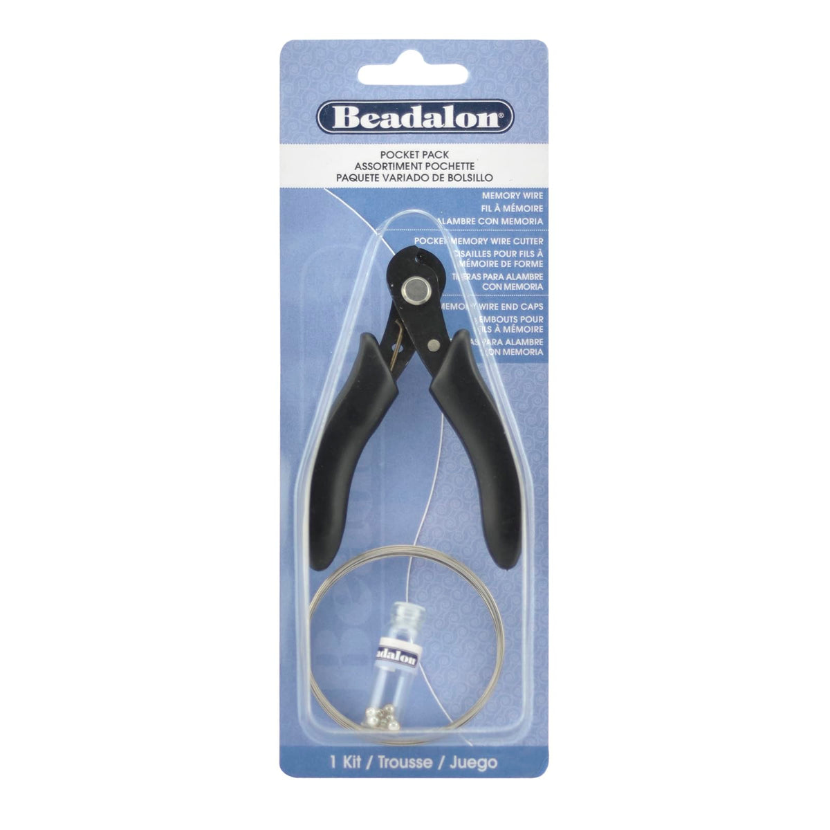 Beadalon Pocket Memory Wire Set with End Caps