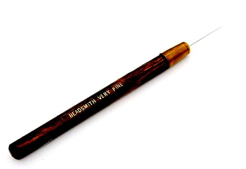 Beadsmith Bead-Pearl Reamer Very Fine 0.6mm with Wood Handle – Jewellery Making