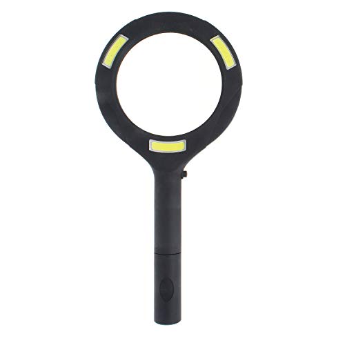 Beadsmith BEADSMITH Bright FX COB LED Magnifier LED Light, 3X Magnification, 180 Degree Wide Beam, Push Button