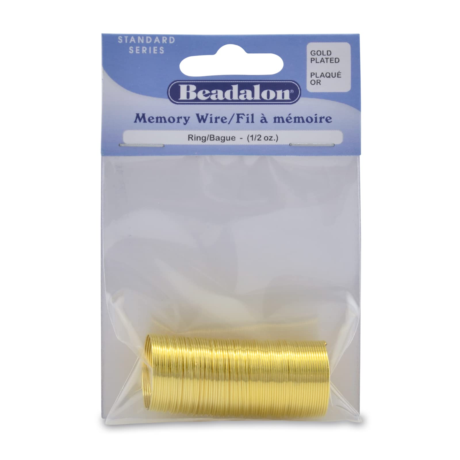 Beadalon Memory Wire Ring Gold – 99 Coil Pack 14ga