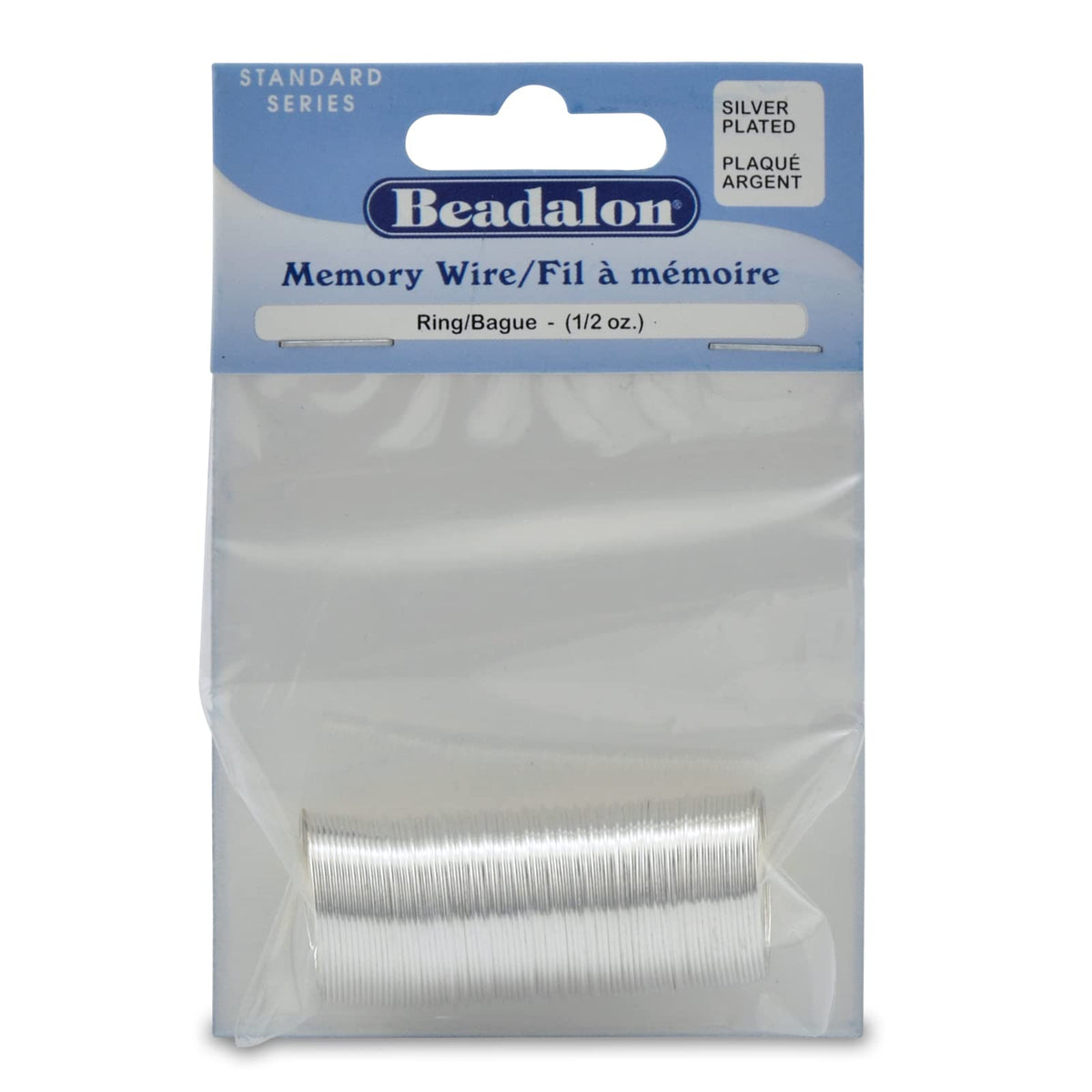 Beadalon Memory Wire Ring Silver-Plated 99 Coils 14ga