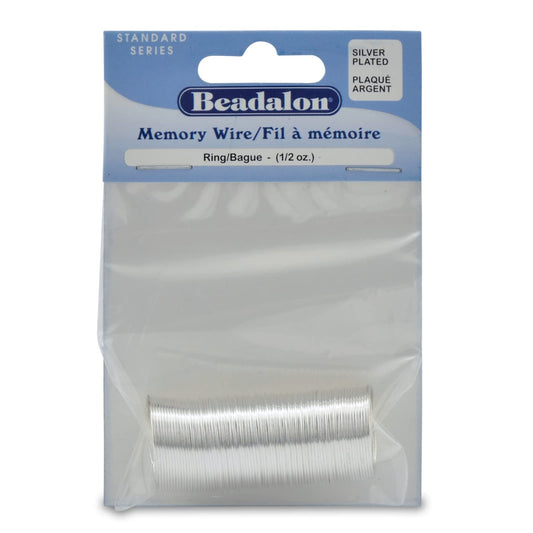 Beadalon Memory Wire Ring Silver-Plated 99 Coils 14ga