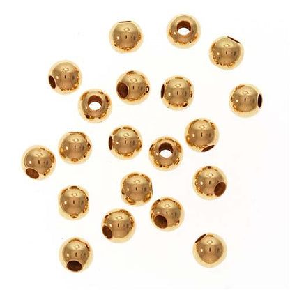 Jewellery Station Gold Filled Round Beads – Seamless