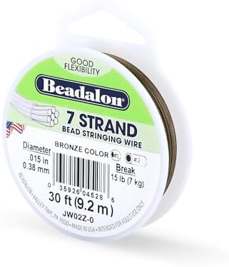 Beadalon Stringing Wire, .015 in / 0.38 mm, Stainless Steel