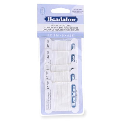 Beadalon Silk Beading Thread with Attached Needle