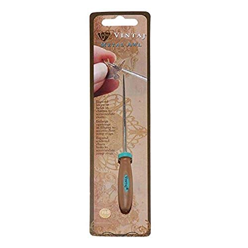 Beadsmith Vintaj XTL Special Edition Metal Awl with Expand And Enlarge Jump Rings, Loops